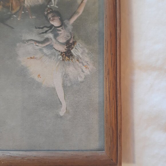 Vintage Framed Picture of Degas "La Danseuse" - Picture 4 of 4